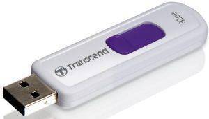 TRANSCEND TS32GJF530 JETFLASH 530 32GB USB2.0 FLASH DRIVE WHITE