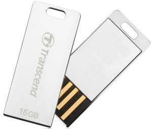 TRANSCEND TS16GJFT3S JETFLASH T3S 16GB USB2.0 FLASH DRIVE METAL SILVER