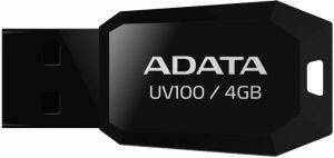 ADATA DASHDRIVE UV100 4GB USB2.0 FLASH DRIVE BLACK