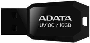 ADATA DASHDRIVE UV100 16GB USB2.0 FLASH DRIVE BLACK