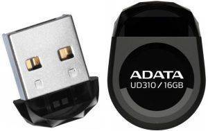 ADATA AUD310-16G-RBK DASHDRIVE DURABLE UD310 JEWEL LIKE 16GB USB2.0 FLASH DRIVE BLACK