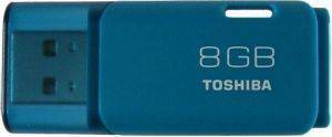 TOSHIBA HAYABUSA 8GB USB2.0 FLASH DRIVE TRANSMEMORY AQUA