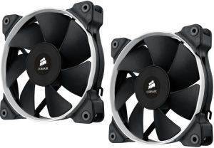 CORSAIR AIR SERIES SP120 QUIET EDITION HIGH STATIC PRESSURE 120MM FAN TWIN PACK