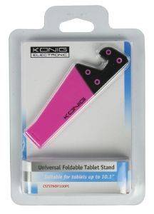 KONIG CSTSTNDF100PI UNIVERSAL FOLDABLE TABLET STAND UP TO 10.1\'\' PINK