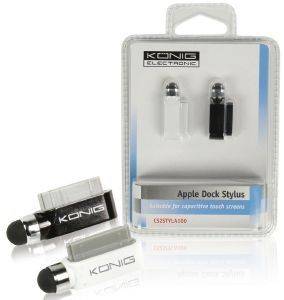 KONIG CS2STYLA100 APPLE DOCK STYLUS SUITABLE FOR CAPACITIVE TOUSH SCREENS 2PCS