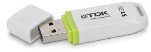 TDK TF10 32GB USB2.0 FLASH DRIVE WHITE