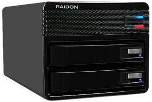 RAIDON ICY BOX GR3650-B3 SAFETANK 2X3.5\'\' SATA HDD RAID STORAGE USB3.0 BLACK
