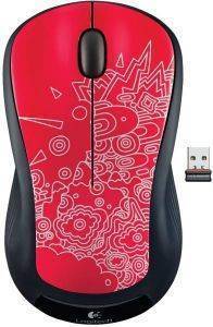 LOGITECH M325 WIRELESS MOUSE - RED TOPOGRAPHY