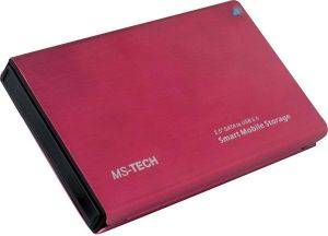 MS-TECH LU-265S 2.5\'\' SATA HDD EXTERNAL CASE USB2.0 RED