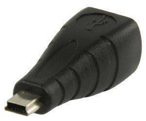 VALUELINE VLCP60905B USB B FEMALE - USB MINI 5-PIN MALE USB2.0 ADAPTER