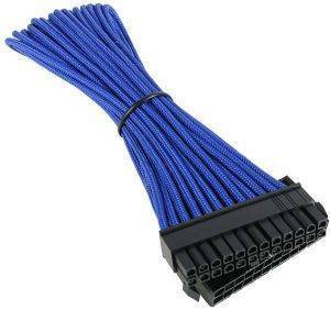 BITFENIX 24-PIN ATX EXTENSION 30CM - SLEEVED BLUE/BLACK