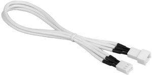 BITFENIX 3-PIN EXTENSION 30CM - SLEEVED WHITE/WHITE