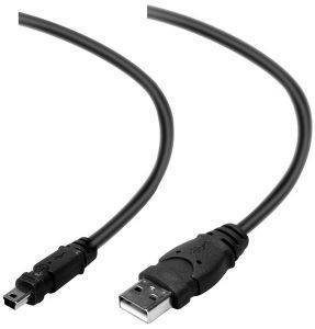 BELKIN F3U155CP1.8M USB2.0 MINI-B 5PIN CABLE 1.8M BLACK