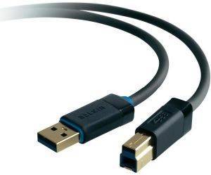 BELKIN F3U158CP1.8M USB3.0 A/B DEVICE CABLE 1.8M BLACK
