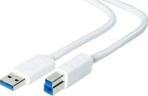 BELKIN F3U159CP3MWHT USB3.0 A/B DEVICE CABLE 3M WHITE