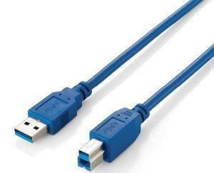 EQUIP 128293 USB3.0 CABLE A MALE-B MALE 3M BLUE