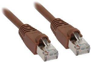 INLINE PATCH CABLE S/FTP CAT.5E RJ45 5M BROWN