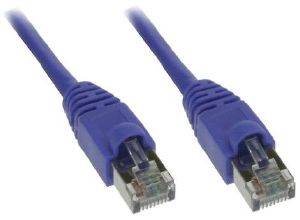 INLINE PATCH CABLE S/FTP CAT.5E RJ45 5M PURPLE