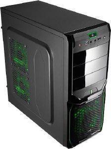 AEROCOOL V3X ADVANCE MIDI TOWER EVIL GREEN EDITION BLACK/GREEN