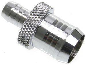 BITSPOWER FITTING ADAPTER ID 13MM TO ID 6MM SHINY SILVER