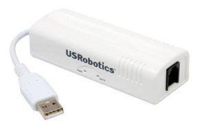 US ROBOTICS USR5637 56K V92 USB CONTROLLER DIAL-UP EXTERNAL FAX MODEM WITH VOICE