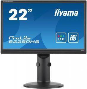 IIYAMA PROLITE B2280HS 21.5\'\' LED MONITOR FULL HD WITH SPEAKERS BLACK