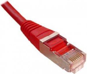 INLINE PATCH CABLE S/FTP CAT.5E RJ45 10M RED