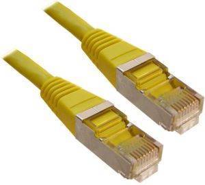 INLINE PATCH CABLE S/FTP CAT.5E RJ45 1M YELLOW