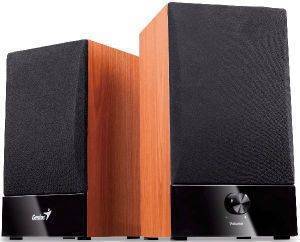 GENIUS SP-HF360B STEREO WOOD SPEAKERS