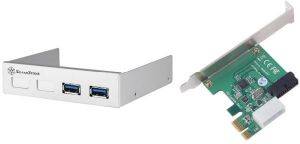 SILVERSTONE EC03S-P PCI-E CARD FOR USB3.0 FRONT PANEL SILVER