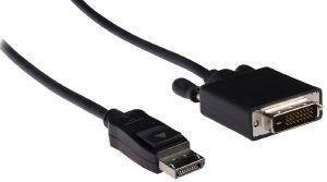 VALUELINE VLCP37300B1.00 DISPLAYPORT TO VGA CABLE M/M 1M BLACK