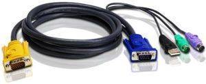 ATEN 2L-5302UP PS/2 - USB KVM CABLE 1.8M