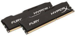 KINGSTON HX316C10FBK2/8 8GB (2X4GB) DDR3 1600MHZ HYPERX FURY BLACK SERIES DUAL CHANNEL KIT