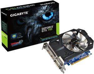 GIGABYTE GEFORCE GTX750 GV-N750OC-2GI 2GB GDDR5 PCI-E RETAIL