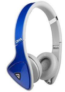 MONSTER DNA ON-EAR HEADPHONES APPLE CONTROLTALK COBALT BLUE OVER LIGHT GREY