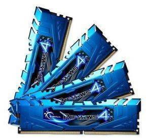 RAM G.SKILL F4-3000C15Q-16GRBB 16GB (4X4GB) DDR4 3000MHZ RIPJAWS 4 BLUE QUAD CHANNEL KIT