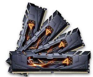 RAM G.SKILL F4-2133C15Q-16GRK 16GB (4X4GB) DDR4 2133MHZ RIPJAWS 4 BLACK QUAD CHANNEL KIT