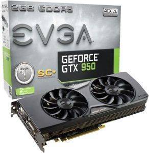 VGA EVGA GEFORCE GTX950 SC+ GAMING ACX 2.0 2GB GDDR5 PCI-E RETAIL