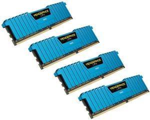 RAM CORSAIR CMK16GX4M4A2800C16B VENGEANCE LPX BLUE 16GB (4X4GB) DDR4 2800MHZ QUAD CHANNEL KIT