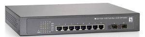 LEVEL ONE GEP-1020 10-PORT GIGABIT ETHERNET POE SWITCH 150W