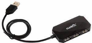 NATEC NHU-0647 LOCUST 4-PORT USB 2.0 HUB BLACK