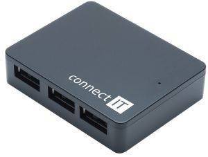 CONNECT IT CI-170 SWIFT USB3.0 HUB 4 PORTS BLACK