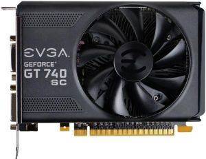 VGA EVGA GEFORCE GT 740 SUPERCLOCKED DUAL SLOT 4GB DDR5 PCI-E RETAIL