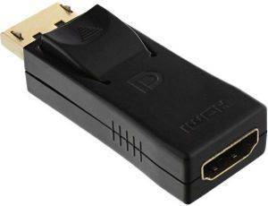 INLINE DISPLAYPORT ADAPTER DISPLAYPORT MALE TO HDMI FEMALE BLACK