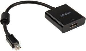 AKASA AK-CBDP09-20BK MINI DISPLAYPORT ADAPTER TO HDMI SOCKET 4K BLACK