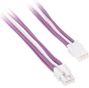 BITFENIX 6-PIN PCIE EXTENSION 45CM - SLEEVED VIOLET/WHITE/WHITE