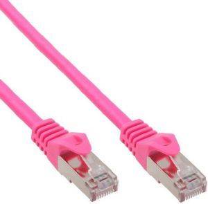 INLINE PATCH CABLE SF/UTP CAT.5E PINK 7.5M