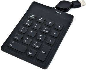  GEMBIRD KPD-1F USB SILICONE NUMPAD BLACK