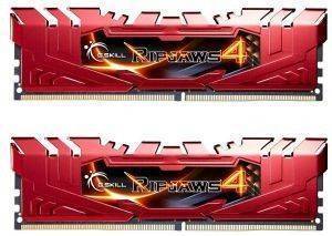 RAM G.SKILL F4-2133C15D-8GRR 8GB (2X4GB) DDR4 2133MHZ RIPJAWS 4 RED DUAL CHANNEL KIT
