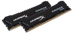 RAM HYPERX HX424C12SB2K2/8 8GB (2X4GB) 2400MHZ DDR4 CL12 XMP HYPERX SAVAGE BLACK DUAL KIT